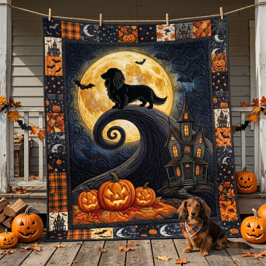Moonlit Howlween Dachshund WN2505015CL Quilt