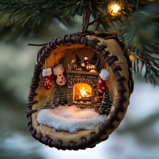 Baseball Glove Fireplace WJ2511099CL Christmas Ornament