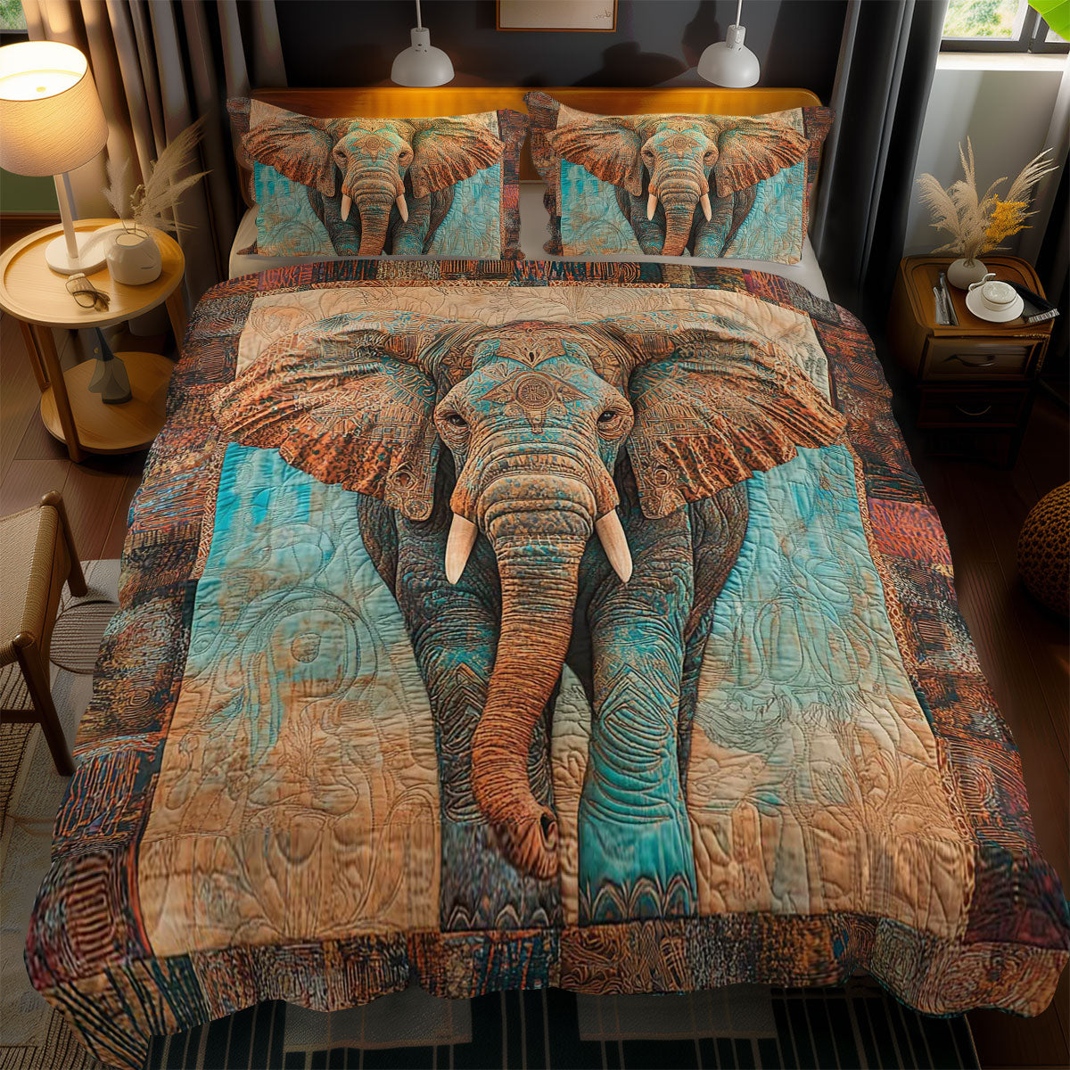 Mystic Elephant WN1303179CL Duvet Cover Set