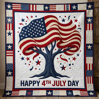 Patriotic Flag Tree WN0904036CL Quilt