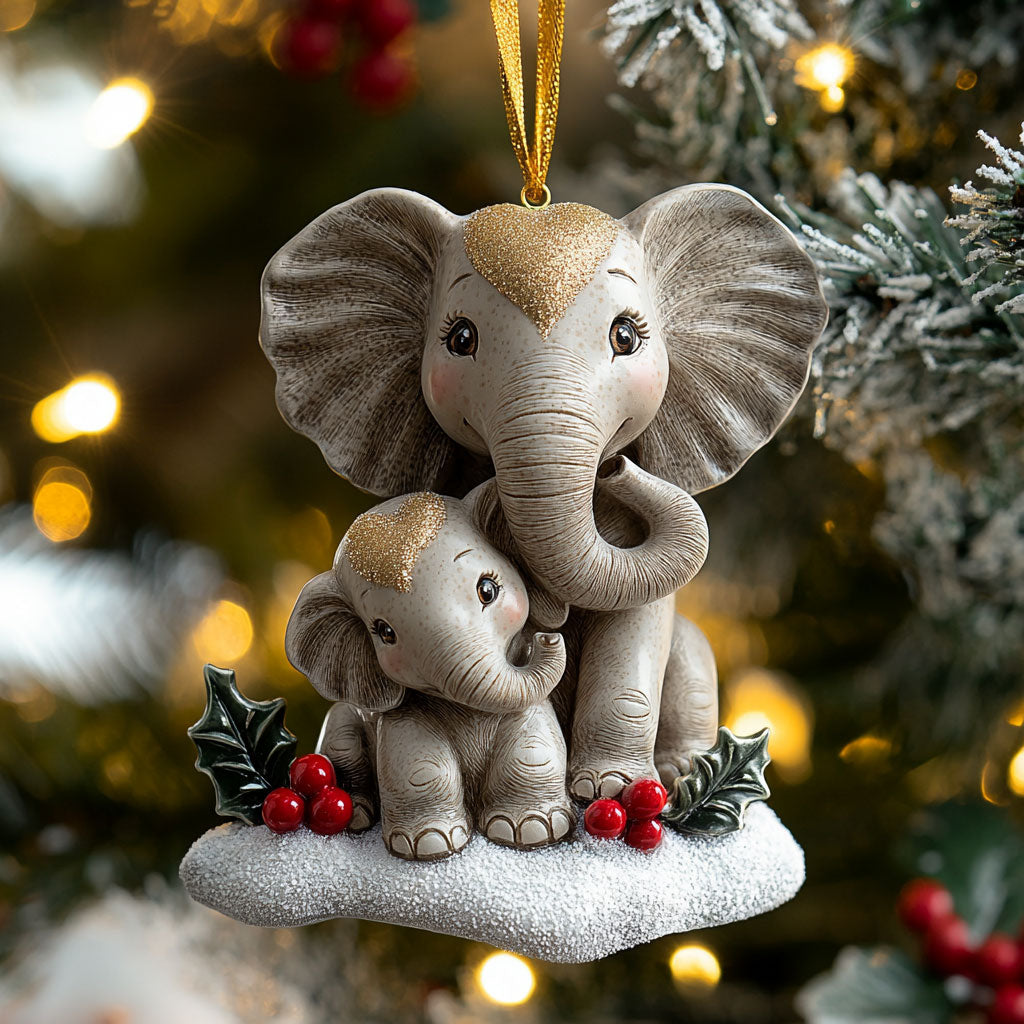 Elephant Glow CP0412063CL Christmas Ornament