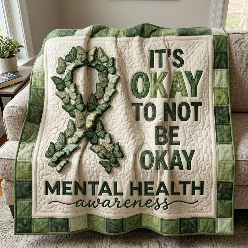 Green Ribbon Hope Mental Health WN2804011CL Quilt