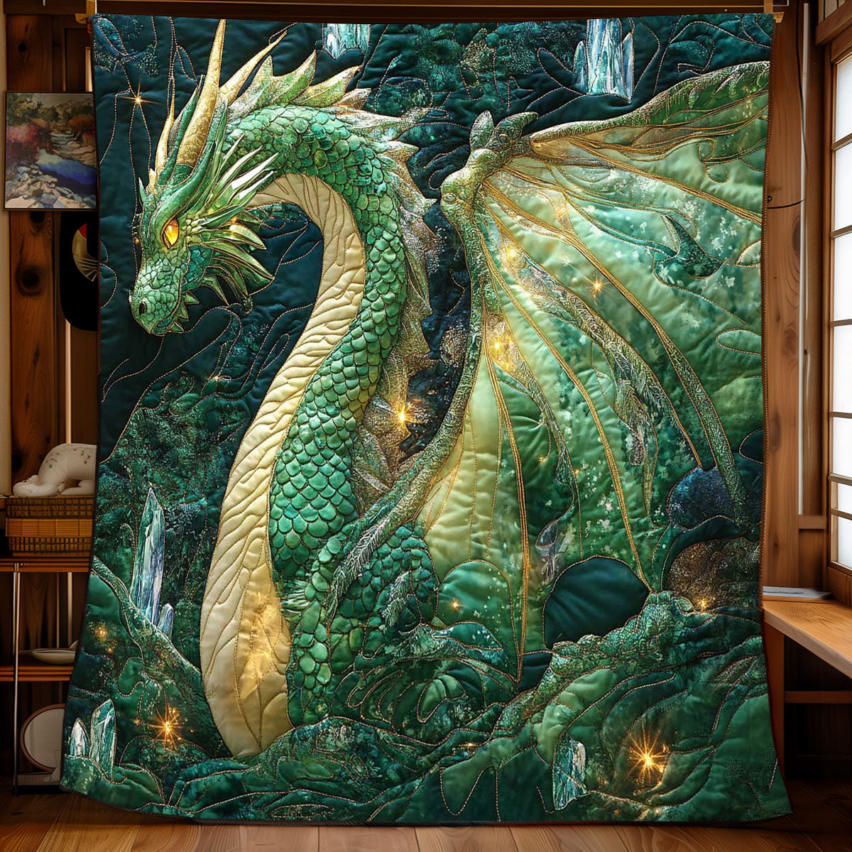 Dragon Emerald WP1402063CL Quilt