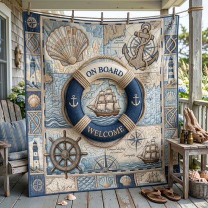 Seaside Compass Voyage WN1805012CL Quilt