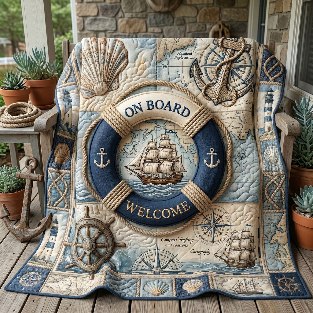Seaside Compass Voyage WN1805012CL Quilt