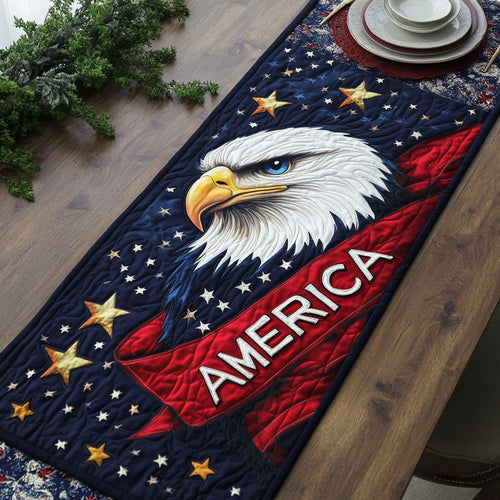 Patriotic Glory WJ1106030CL Quilted Table Runner