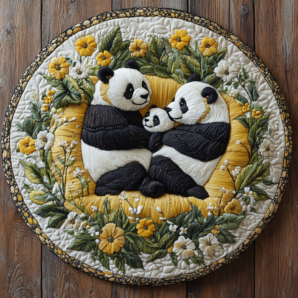 Panda Cozy WN2805018CL Quilted Round Mat