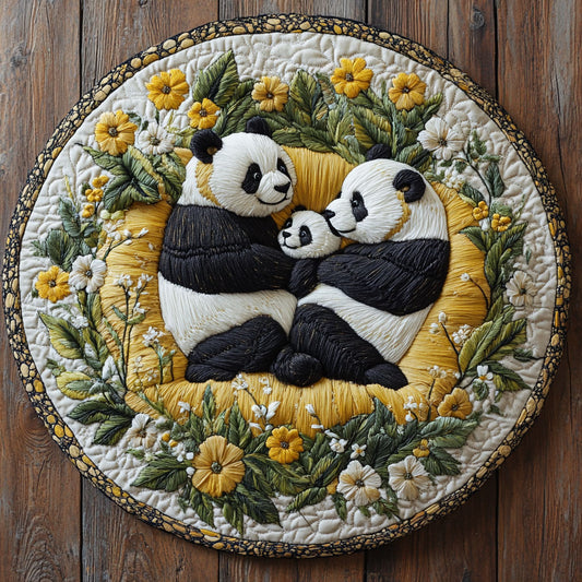 Panda Cozy WN2805018CL Quilted Round Mat
