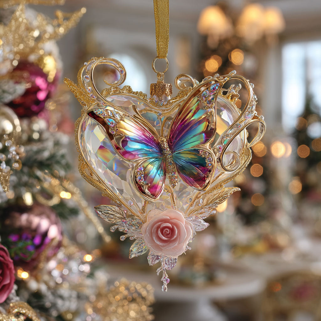 Butterfly Love CW0412082CL Christmas Ornament