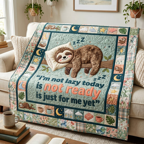 I Am Not Lazy Today XR1405015CL Quilt