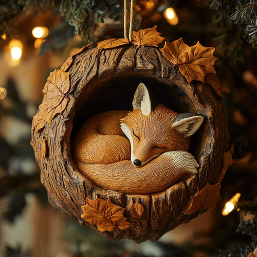 Fox Warm Hollow WN2711022CL Christmas Ornament
