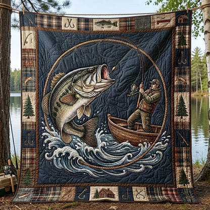 Bass Fishing Adventure WN1205005CL Quilt