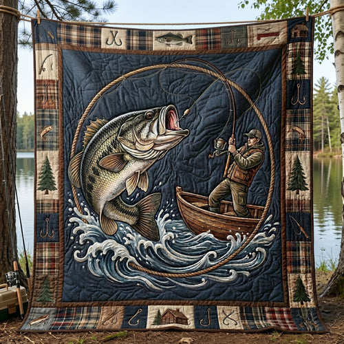 Bass Fishing Adventure WN1205005CL Quilt