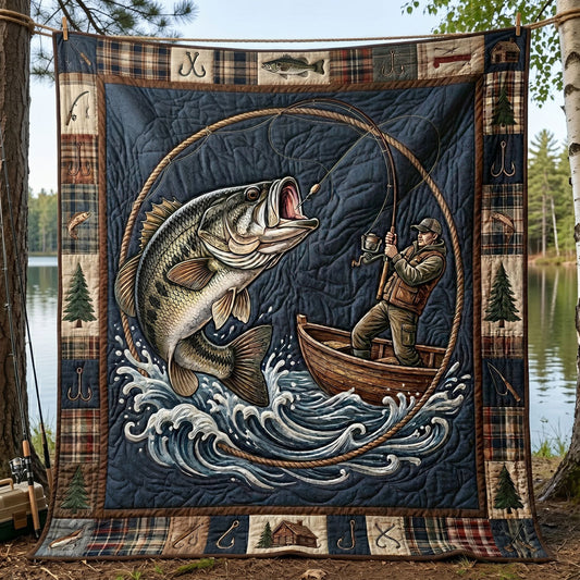 Bass Fishing Adventure WN1205005CL Quilt