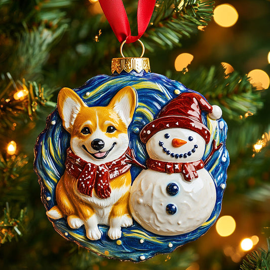 Festive Dream Snowman WN0511030CL Christmas Ornament