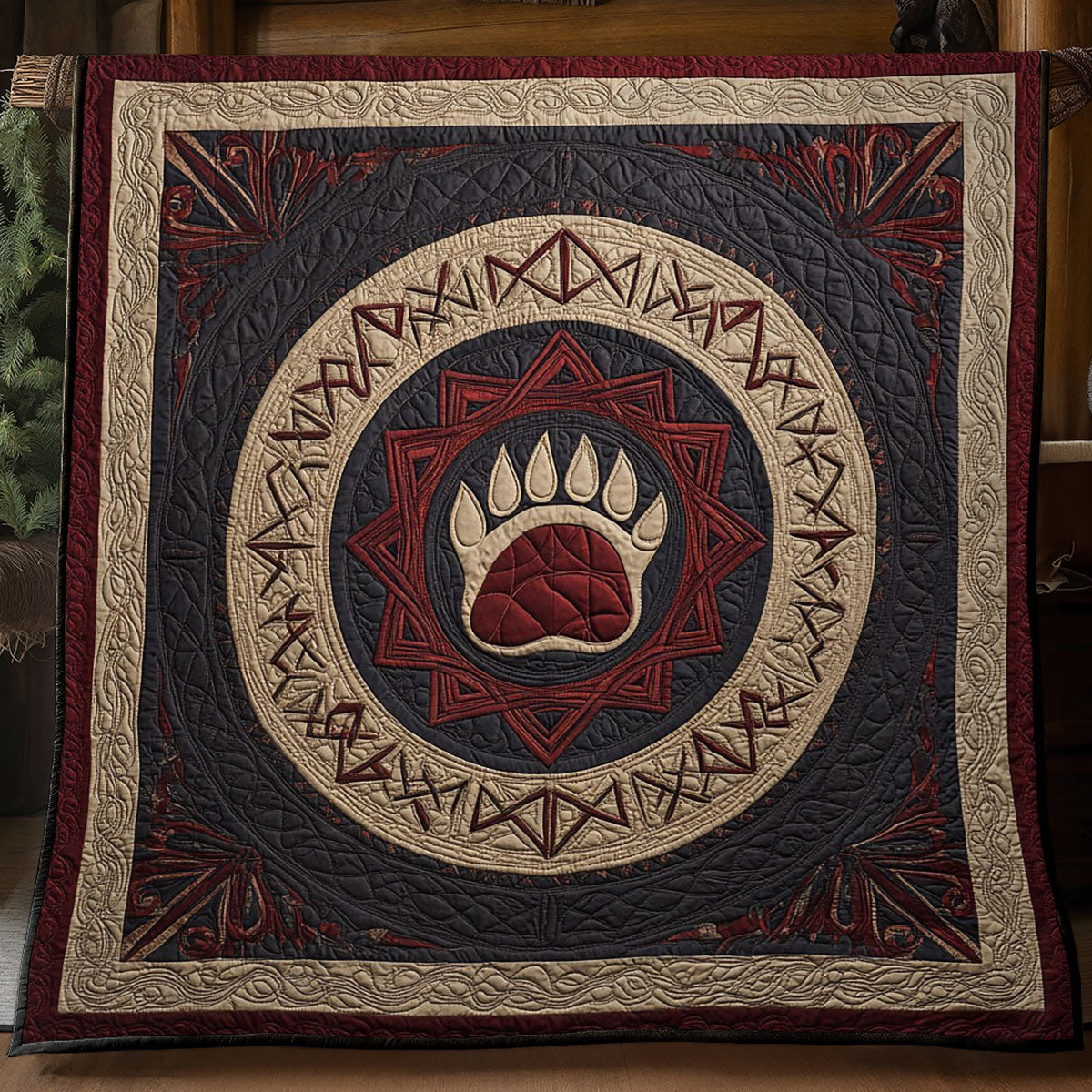 Bear Viking Warrior WP2204008CL Quilt