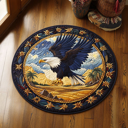 Celestial Eagle Pyramid WJ0207025CL Quilted Round Mat