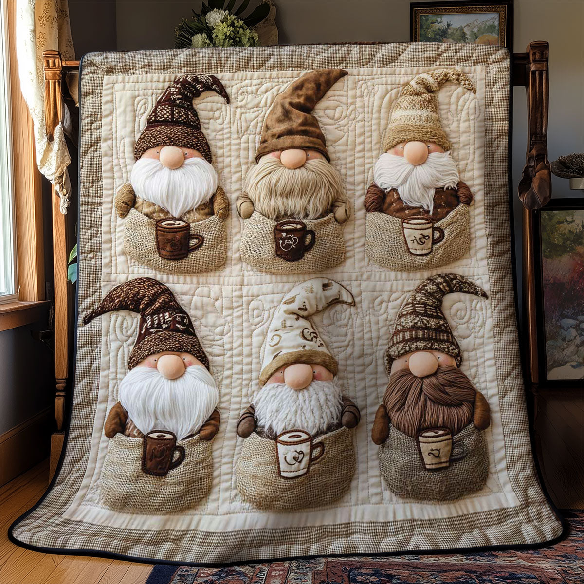 Cappuccino Gnome Bliss WN0503070CL Quilt