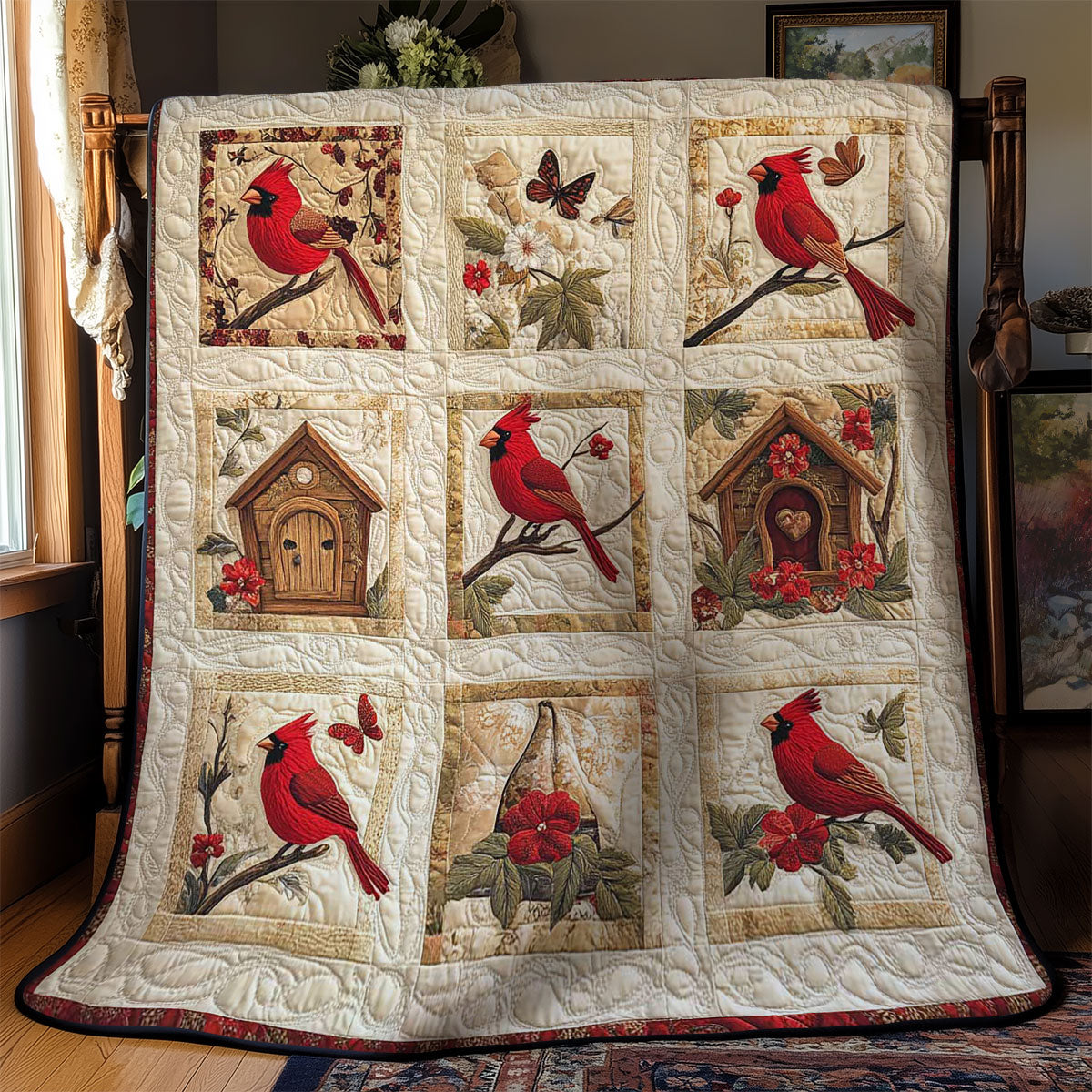 Silent Cardinals WN2002051CL Quilt