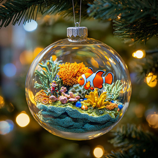 Clownfish Coral Glow WN2911008CL Christmas Ornament