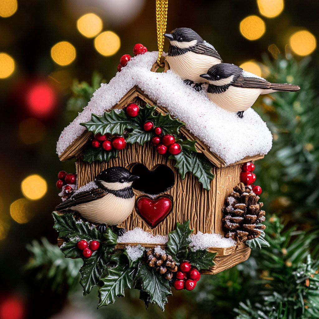 Little House Chickadee WN2210038CL Christmas Ornament