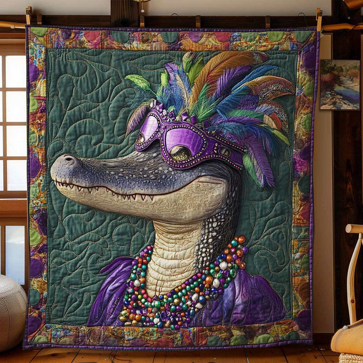 Crocodile In Feathers WN1203028CL Quilt