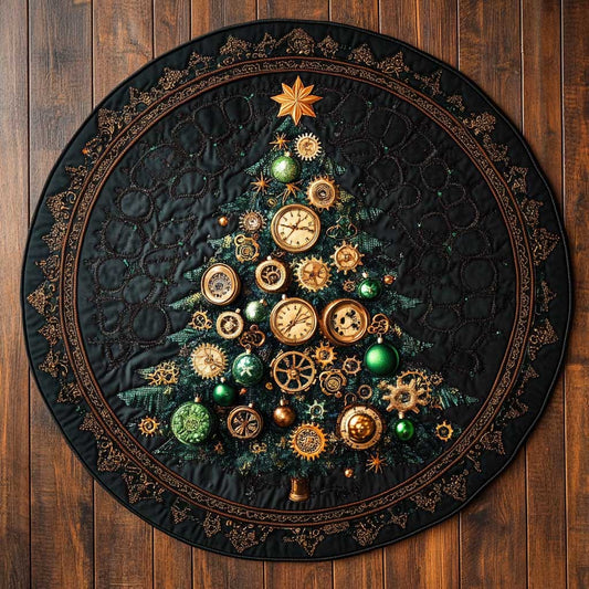 Tinker Christmas Tree WN1005066CL Quilted Round Mat