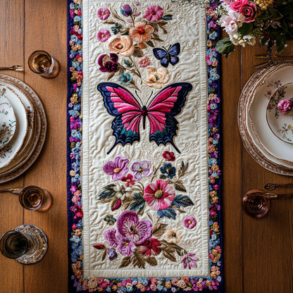 Butterfly Petal WN0207008CL Quilted Table Runner