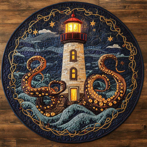 Rising Lighthouse WN0605050CL Quilted Round Mat