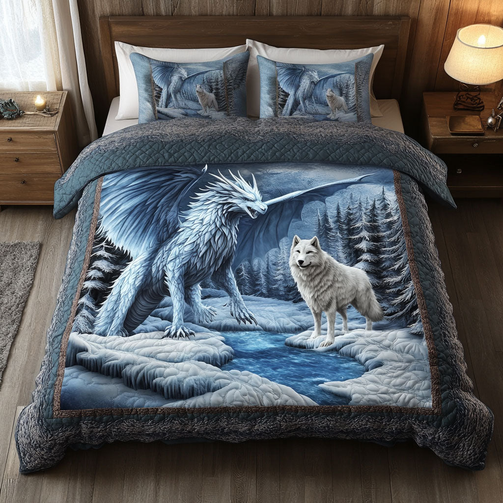 Snowbound Dragon WN0701088CL Duvet Cover Set