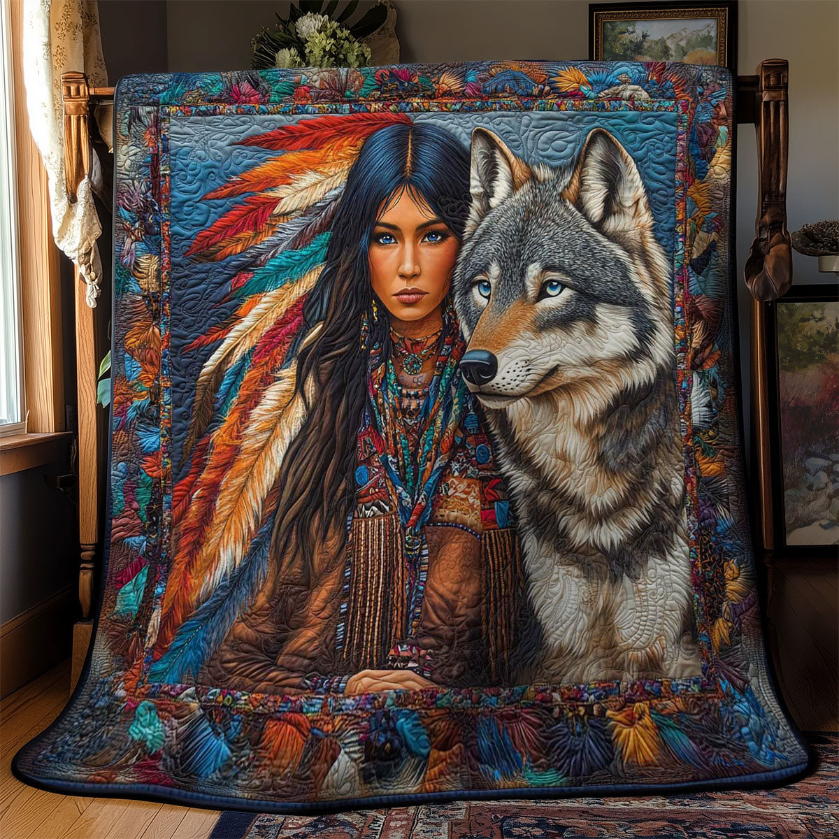 Wolf Guardian Woman WN2201012CL Quilt