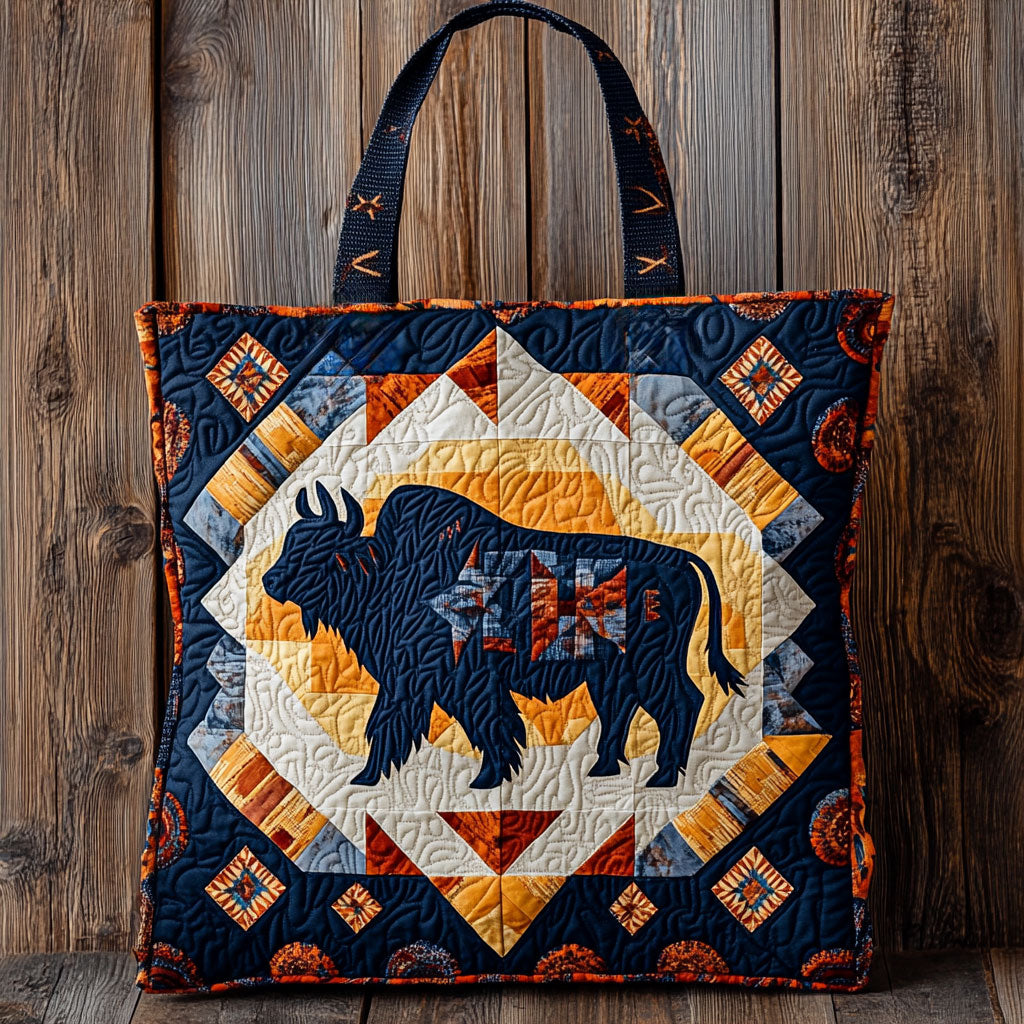 Starbound Bison WN0901078CL Quilted Tote Bag
