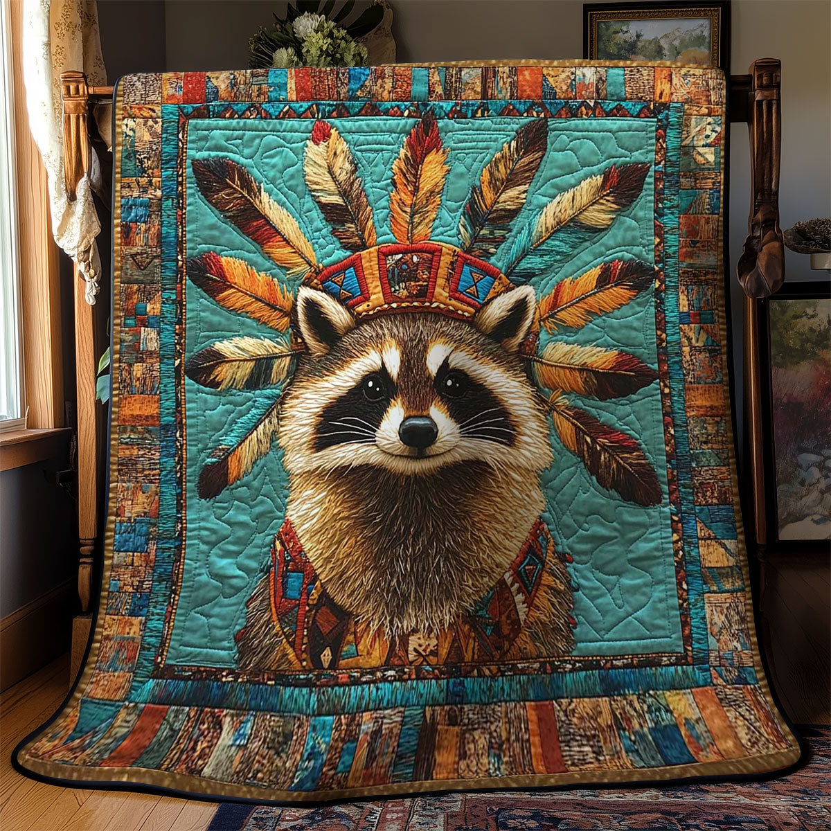 Raccoon Heritage WN2401027CL Quilt