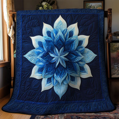 Blue Velvet Flower WN1103080CL Quilt