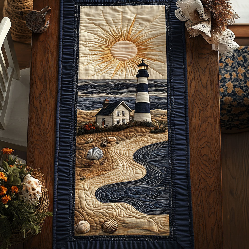 Lighthouse Horizon WN0408039CL Quilted Table Runner