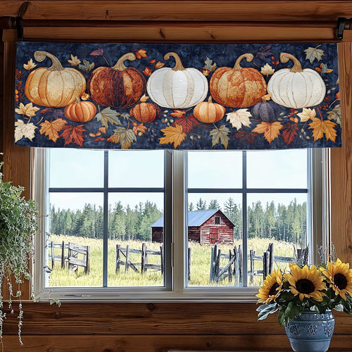 Pumpkin Nest WN2307074CL Quilted Valance
