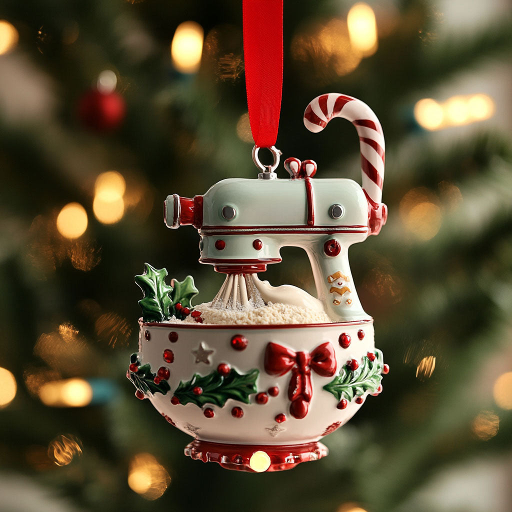 Frosted Whip Flour Mixer Machine WN0411030CL Christmas Ornament