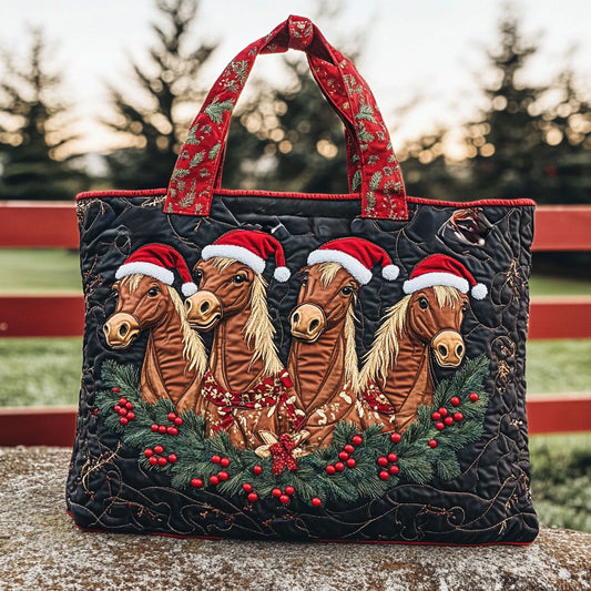 Merry Horse Season WN1310027CL Quilted Tote Bag