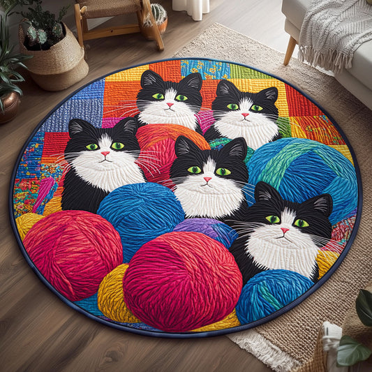 The Yarn Keeper WJ0108049CL Quilted Round Mat