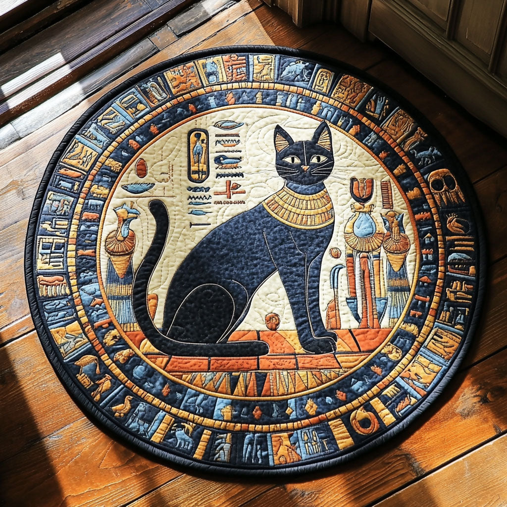 Papyrus Paws CP1905008CL Quilted Round Mat