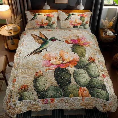 Cactus Bloom Hummingbird WN0303084CL Duvet Cover Set