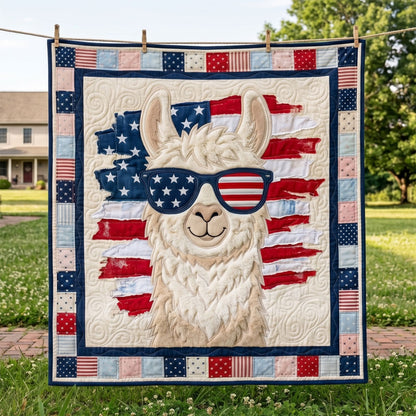 Patriotic Cool Llama WN1304011CL Quilt