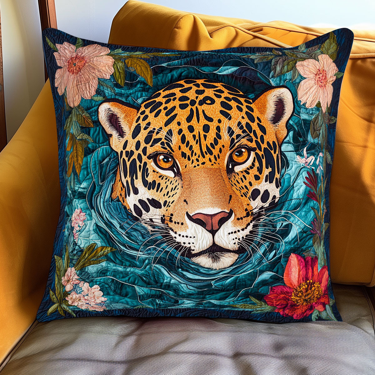 Emerald Leopard CP1401005CL Quilt Pillow Case