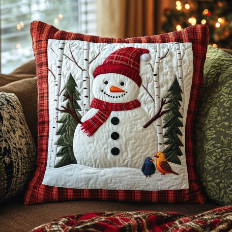 Snowman Christmas XR1210007CL Quilt Pillow Case