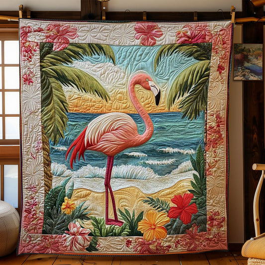 Pink Elegance Flamingo WN1003042CL Quilt