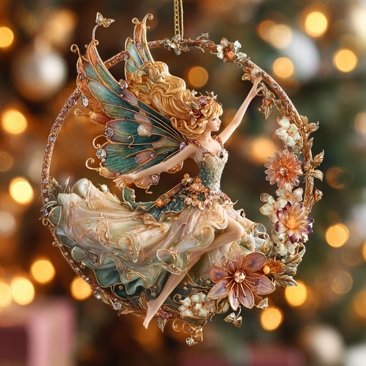 Floral Fairy Glow CW0412061CL Christmas Ornament