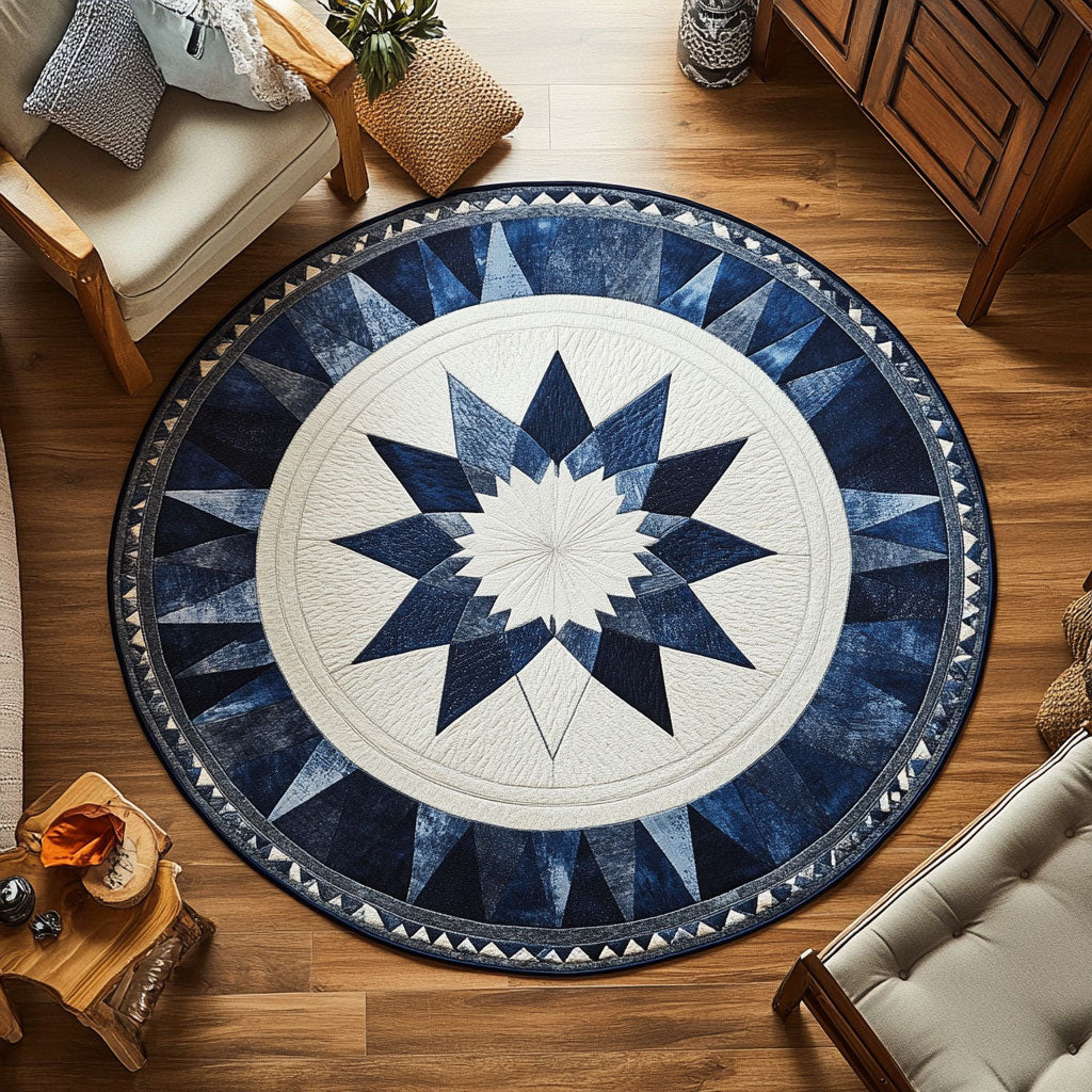 Curved Skyfall WN0407092CL Quilted Round Mat