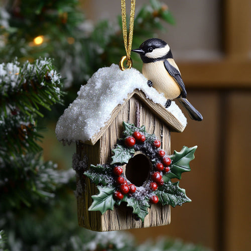 Holly House Chickadee WN2210032CL Christmas Ornament
