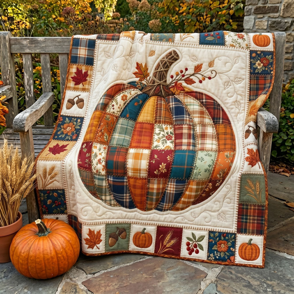 Patchwork Harvest Pumpkin WN1806008CL Quilt