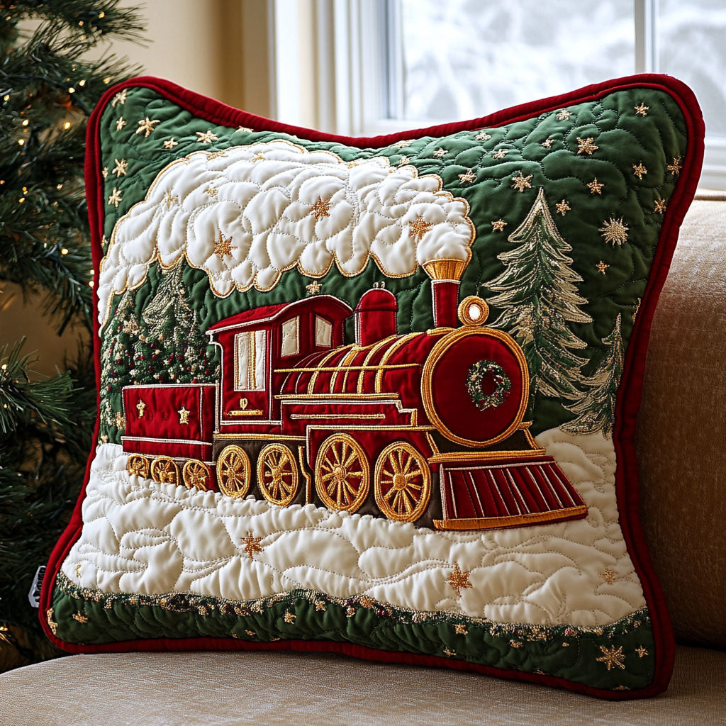 Christmas Eve Train CW0110053CL Quilt Pillow Case